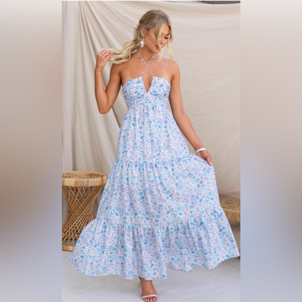 Easy Love Maxi Dress Blue from Amaroso boutique
